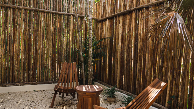 1. jardín privado